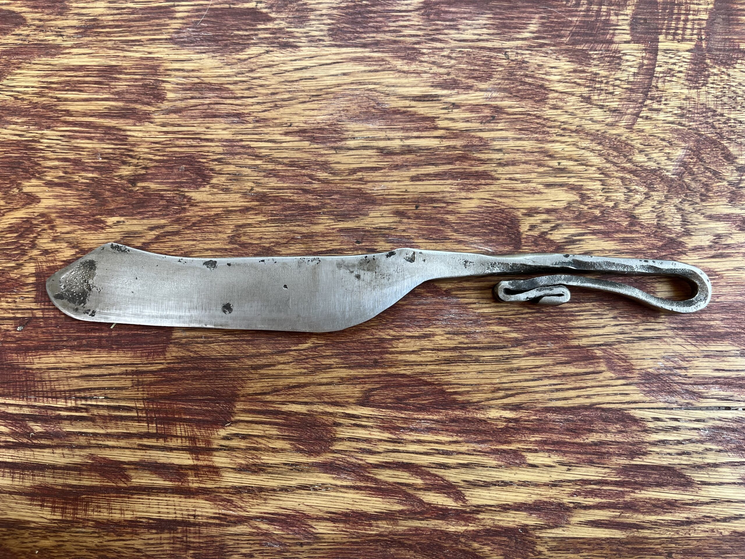 Barn Knife, blacksmith handle